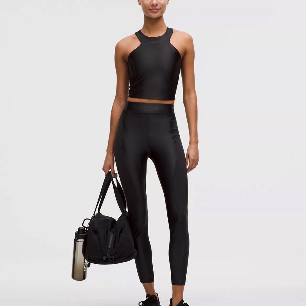 NWT lululemon Satin Shine Panelled High-Rise Tight 25" *Wordmark